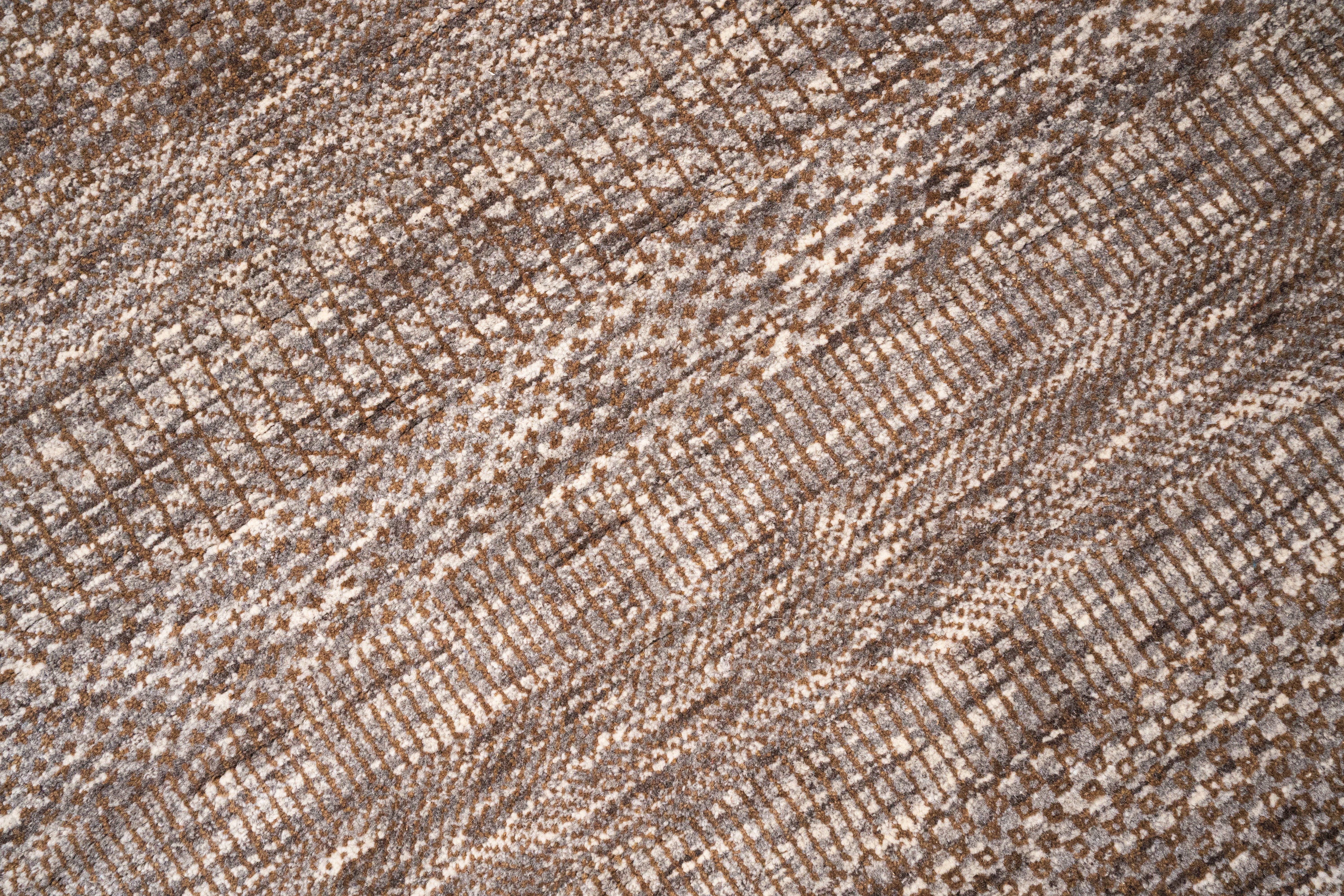 Handknotted Carpet, DIA - 1224 MCN, Natural & Brown